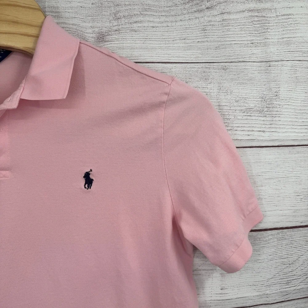 Polo Ralph Lauren Golf Polo Shirt XL Fly‎ Emirates Logo Pink Pro Fit